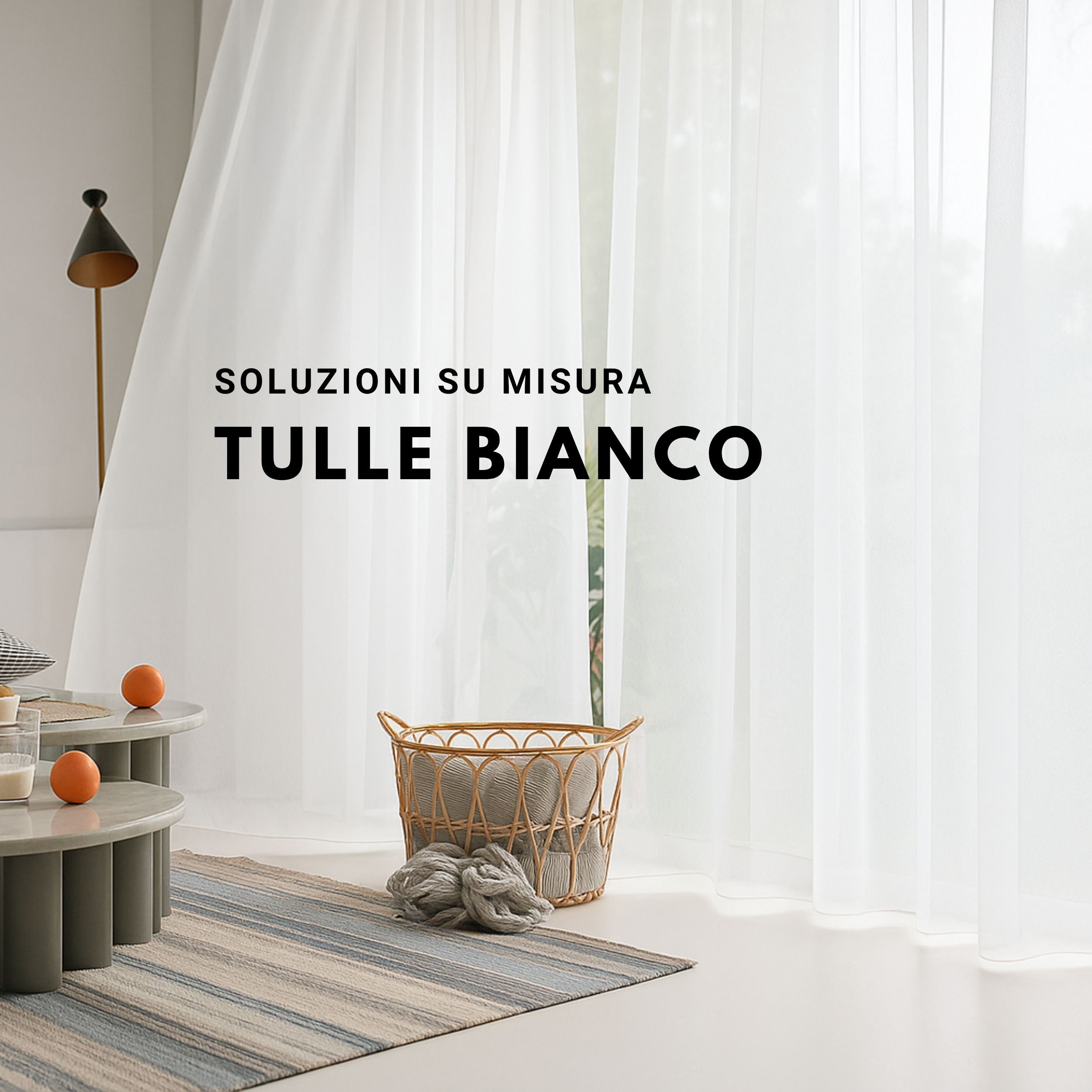 Tenda Velata Bianca Premium, Tenda in Voile Bianco Trasparente, Tenda a Pieghe Fisse, Tenda Velata Bianca a Onda Perfetta - Su Misura