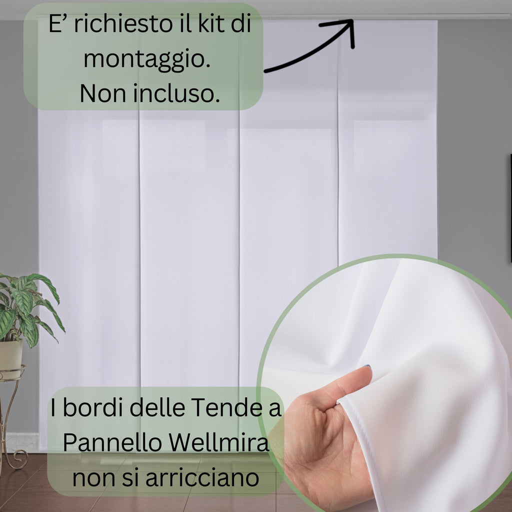Set di 6 Tende a Pannello Ramo Primaverile