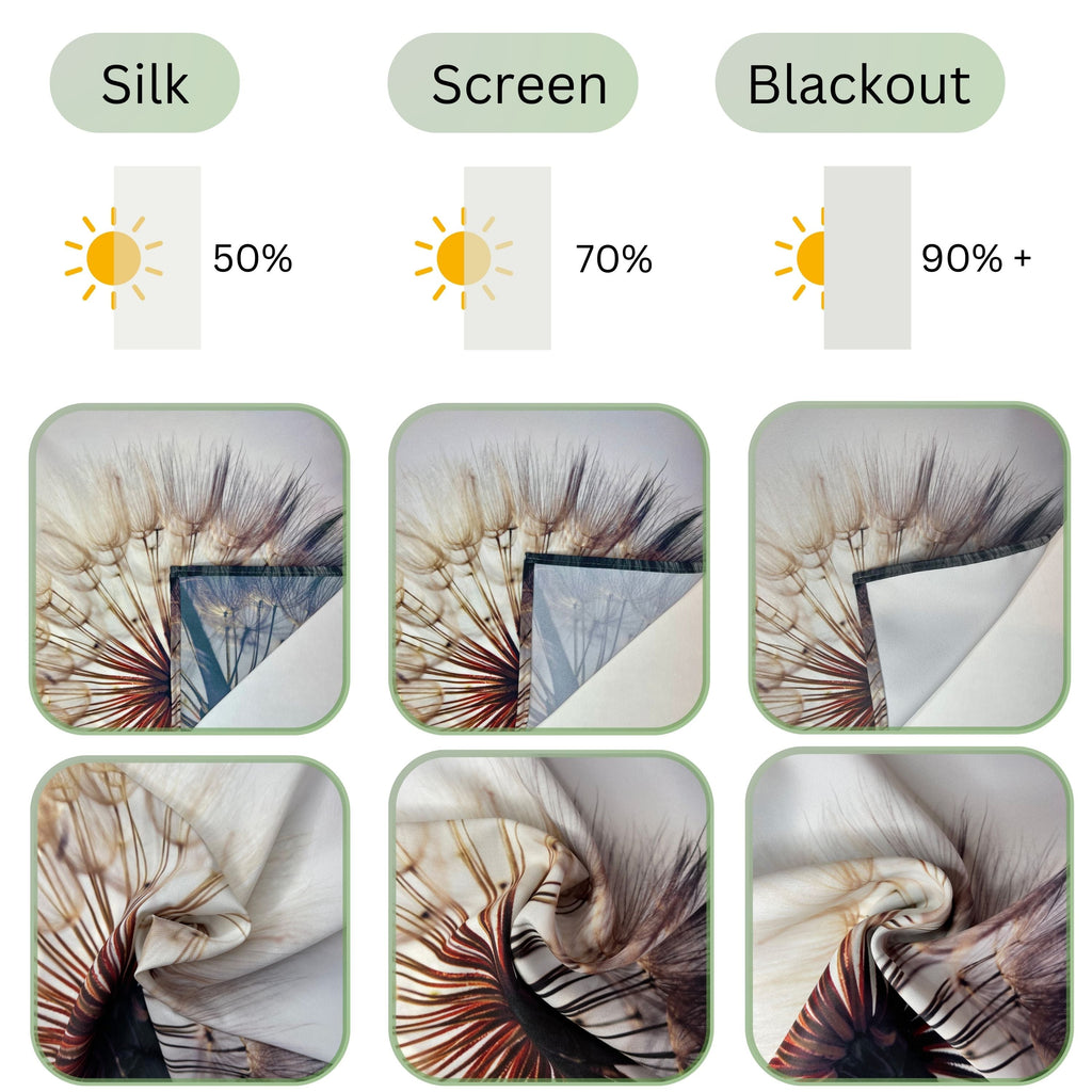 Set di 6 Tende a Pannello Campo di Camomille