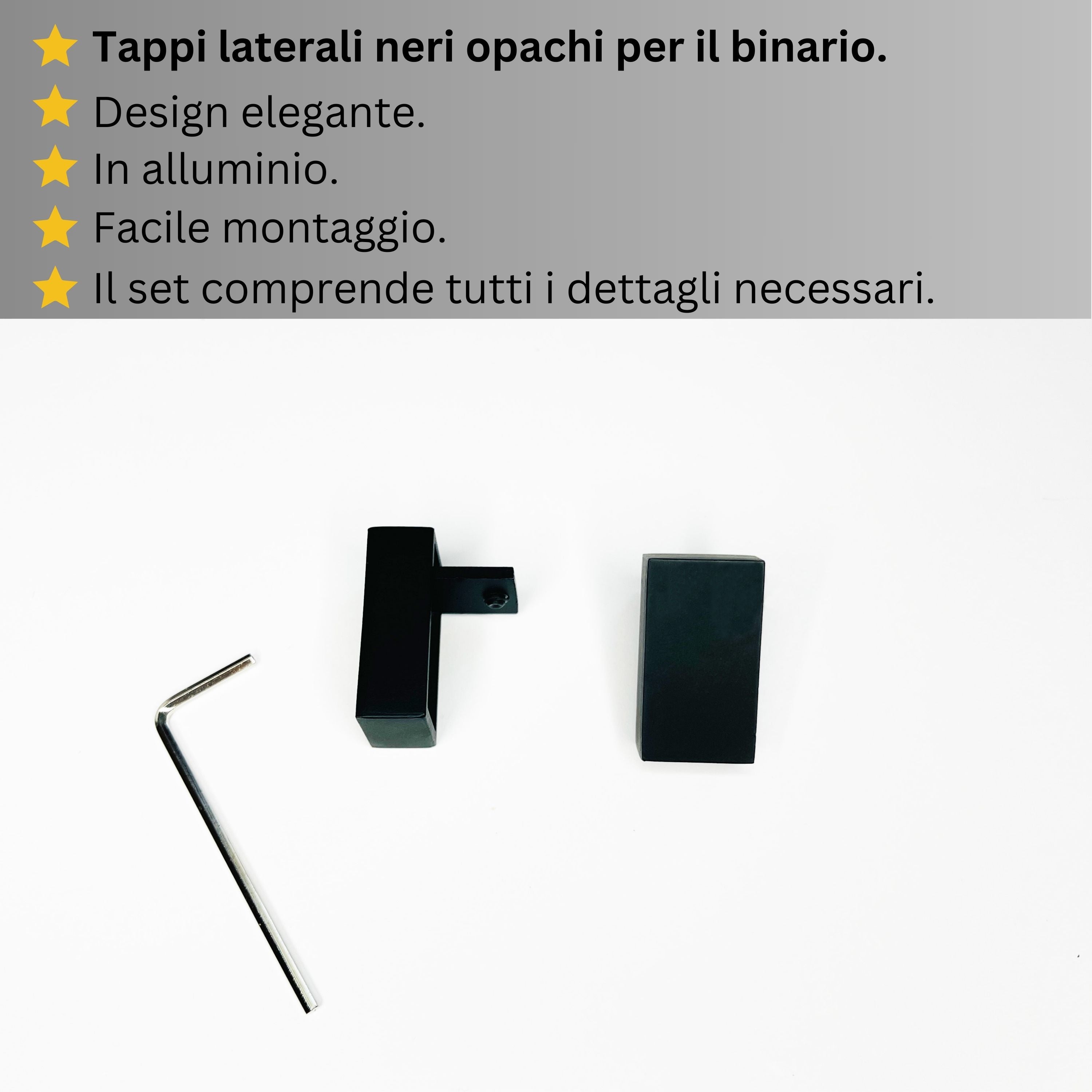 Binario Doppio per Tende, color Nero Opaco, a Parete – Misure Personalizzate, Design Moderno e Funzionale