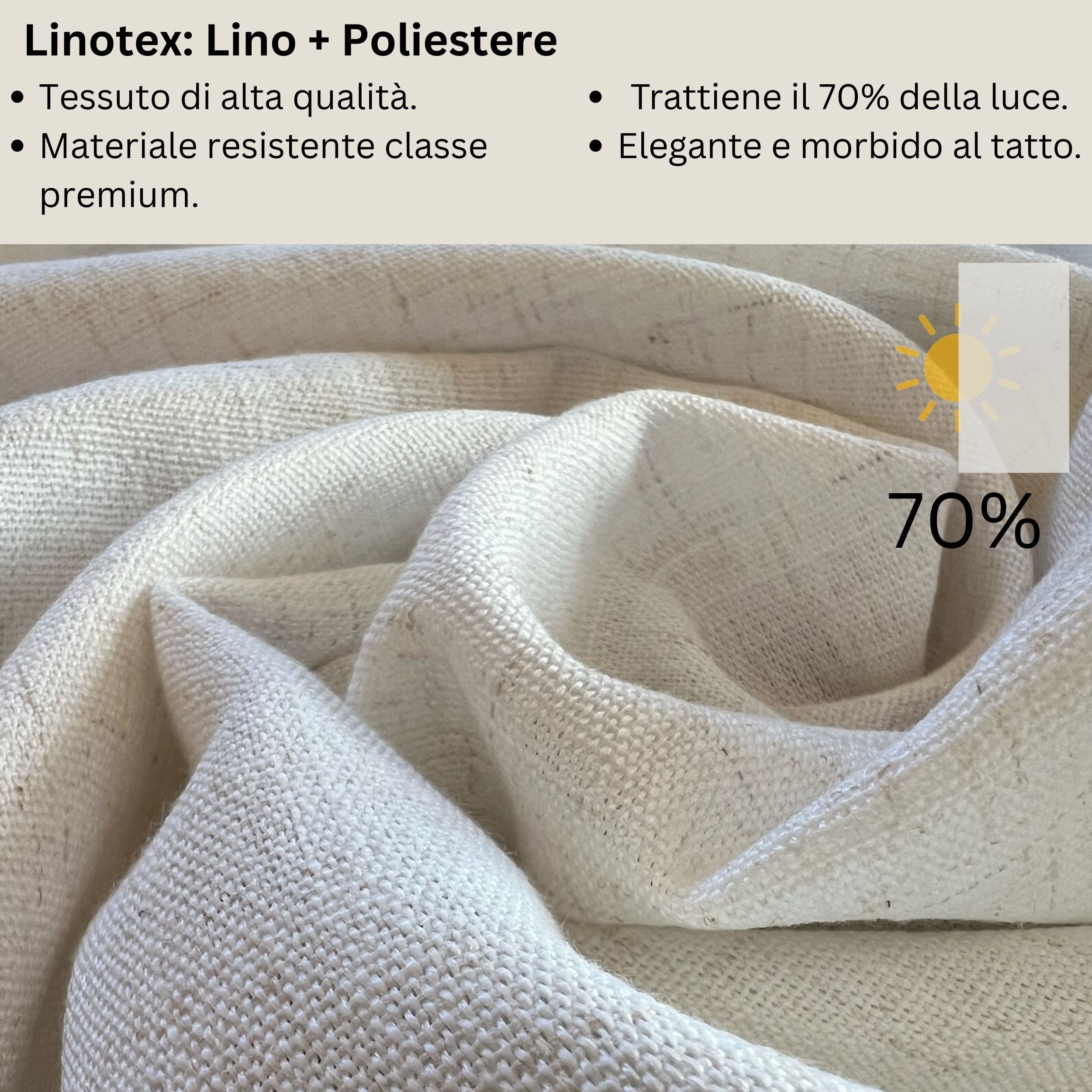Tenda a Pannello in Linotex per Porta Finestra, Tende a Pannello Scorrevole moderne ideali per ampie vetrate, Alta Qualità