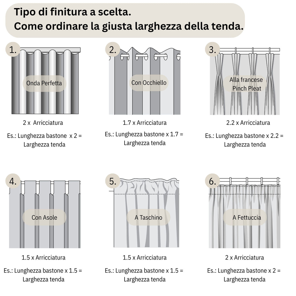 Tenda Velata Bianca Premium, Tenda in Voile Bianco Trasparente, Tenda a Pieghe Fisse, Tenda Velata Bianca a Onda Perfetta - Su Misura