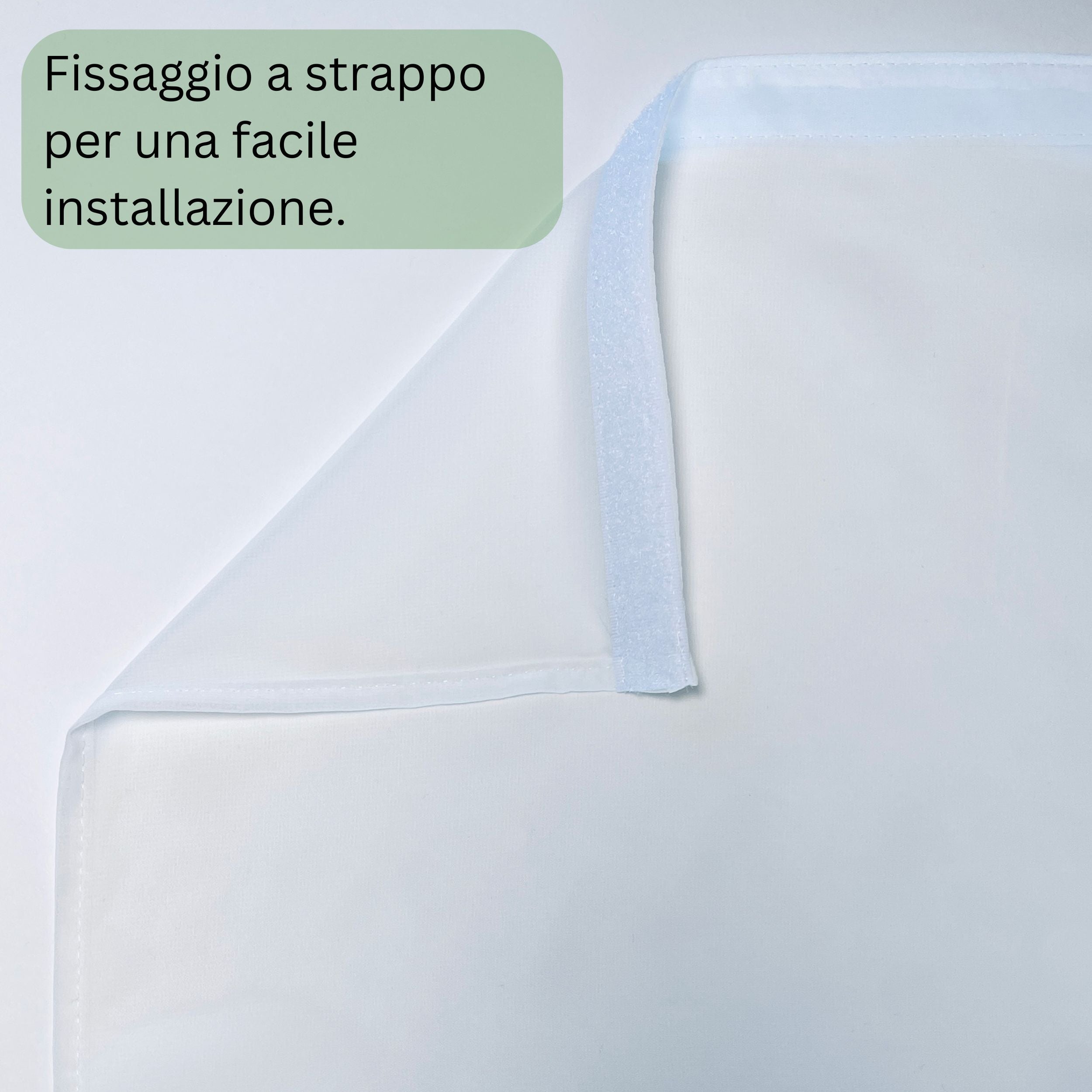 Tenda a Pannello Bianca Chiffon