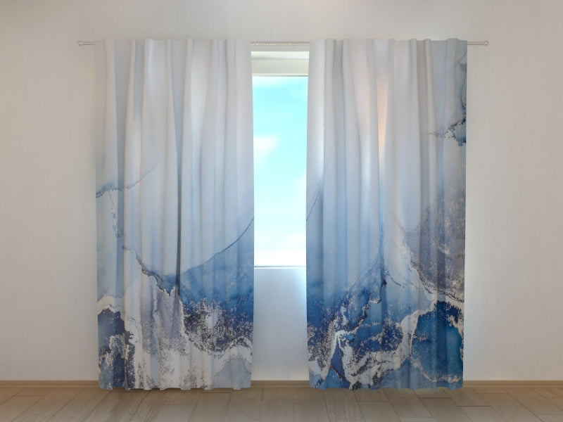 Foto Tende Incredibile Marmo Blu con Argento