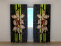 Foto Tende BambC9, Orchidee e Gocce