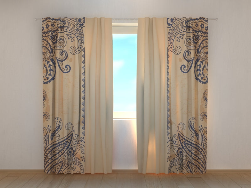 Foto Tende Bellissimi Ornamenti Blu