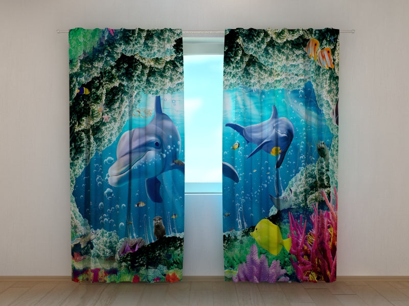Foto Tende Bellissimo Mare con i Delfini