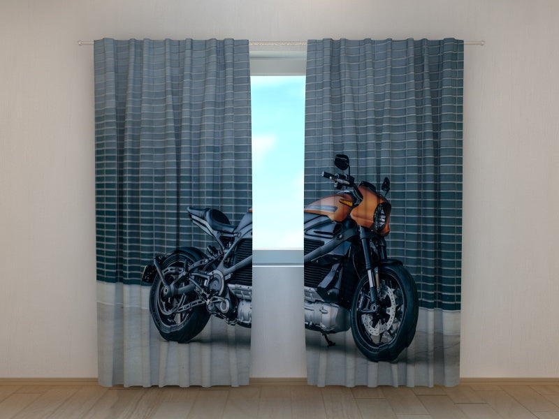 Foto Tende Moto Harley Davidson Nera