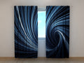 Foto Tende Vortice Astratto Blu