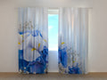 Foto Tende Bouquet Blu e Bianco