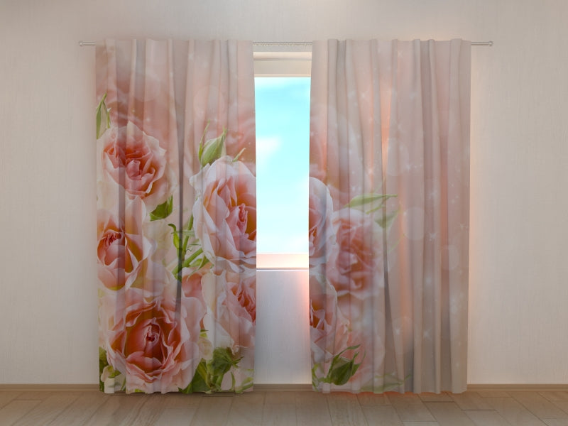 Foto Tende Bouquet di Rose Delicate