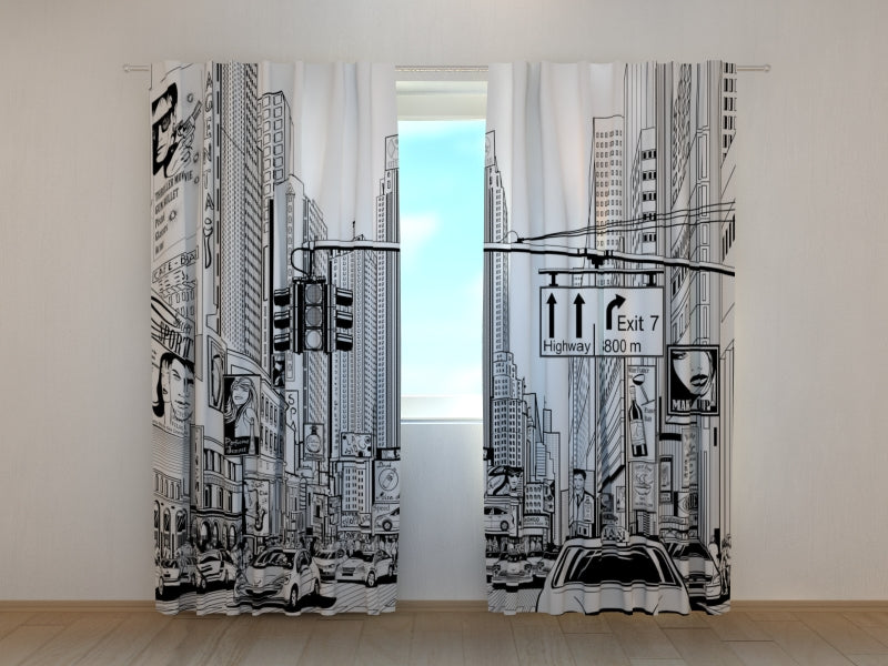 Foto Tende Cartoon Street di New York