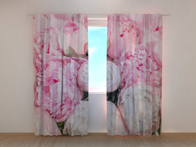 Foto Tende Eleganti Peonie Rosa