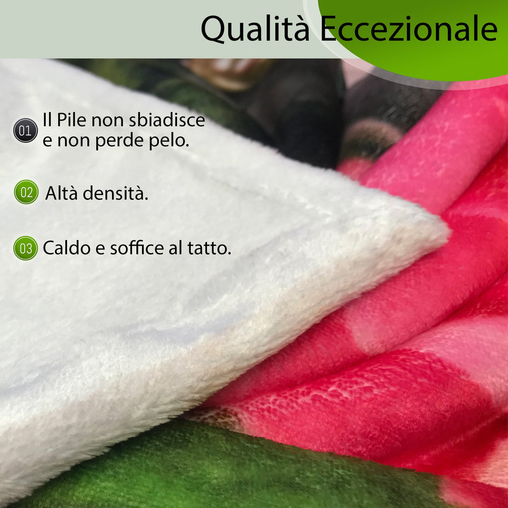 Coperta in Flanella Tronchi d'Albero