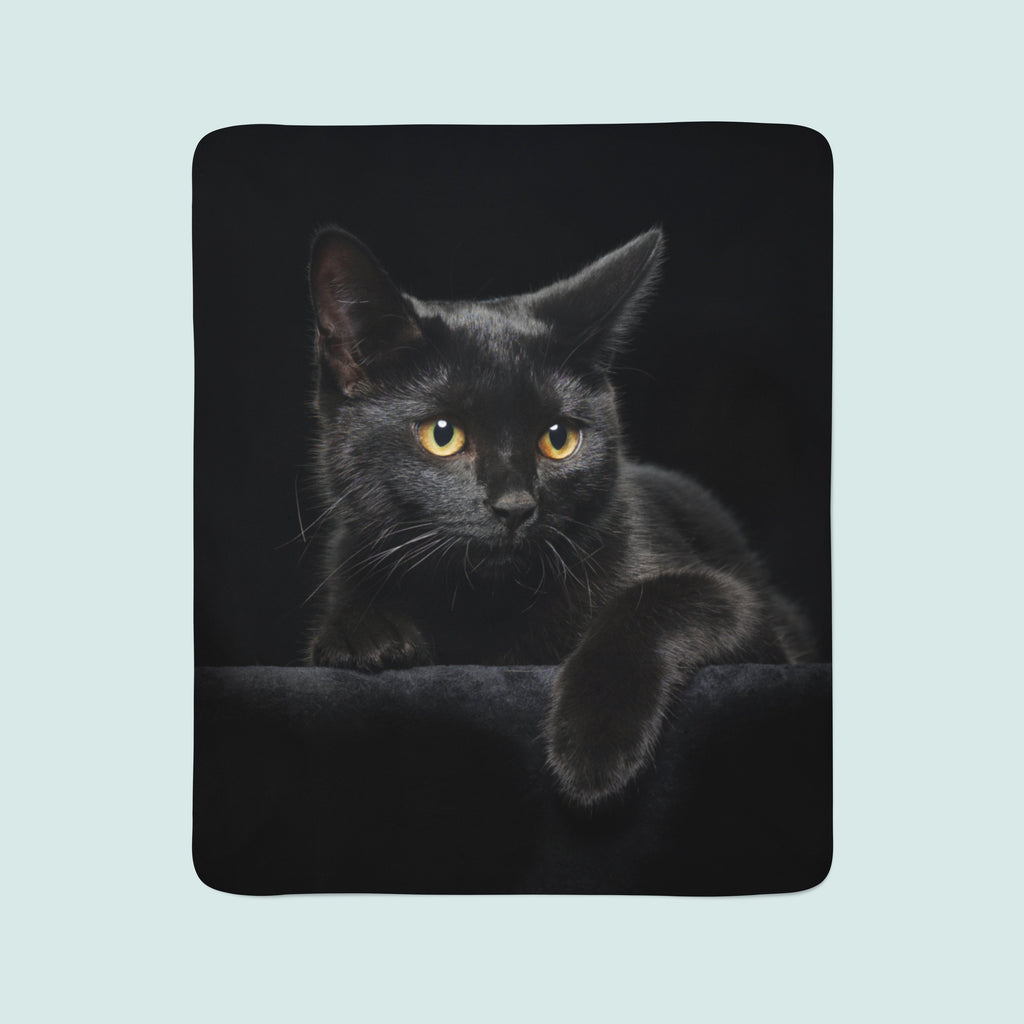 Coperta in Flanella Gatto Nero