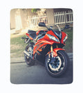 Coperta in Flanella Moto Rossa