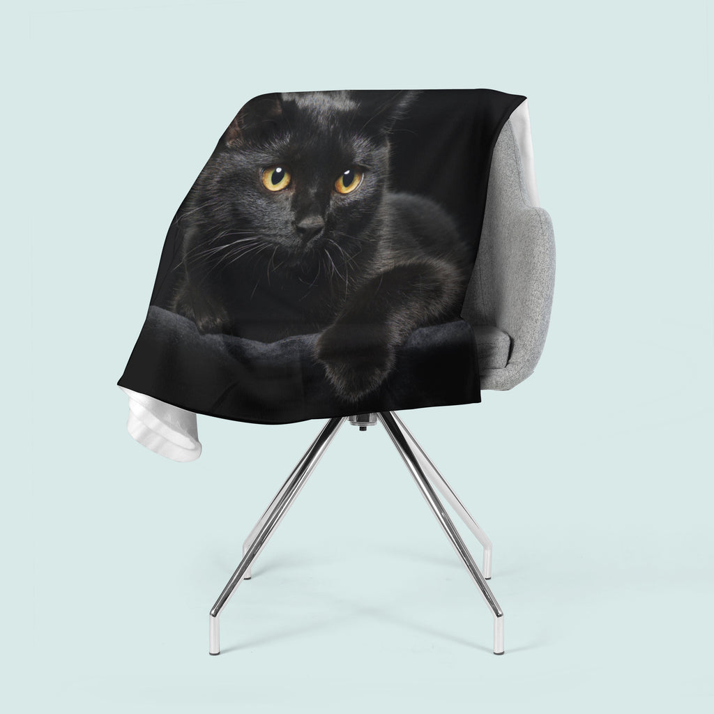 Coperta in Flanella Gatto Nero