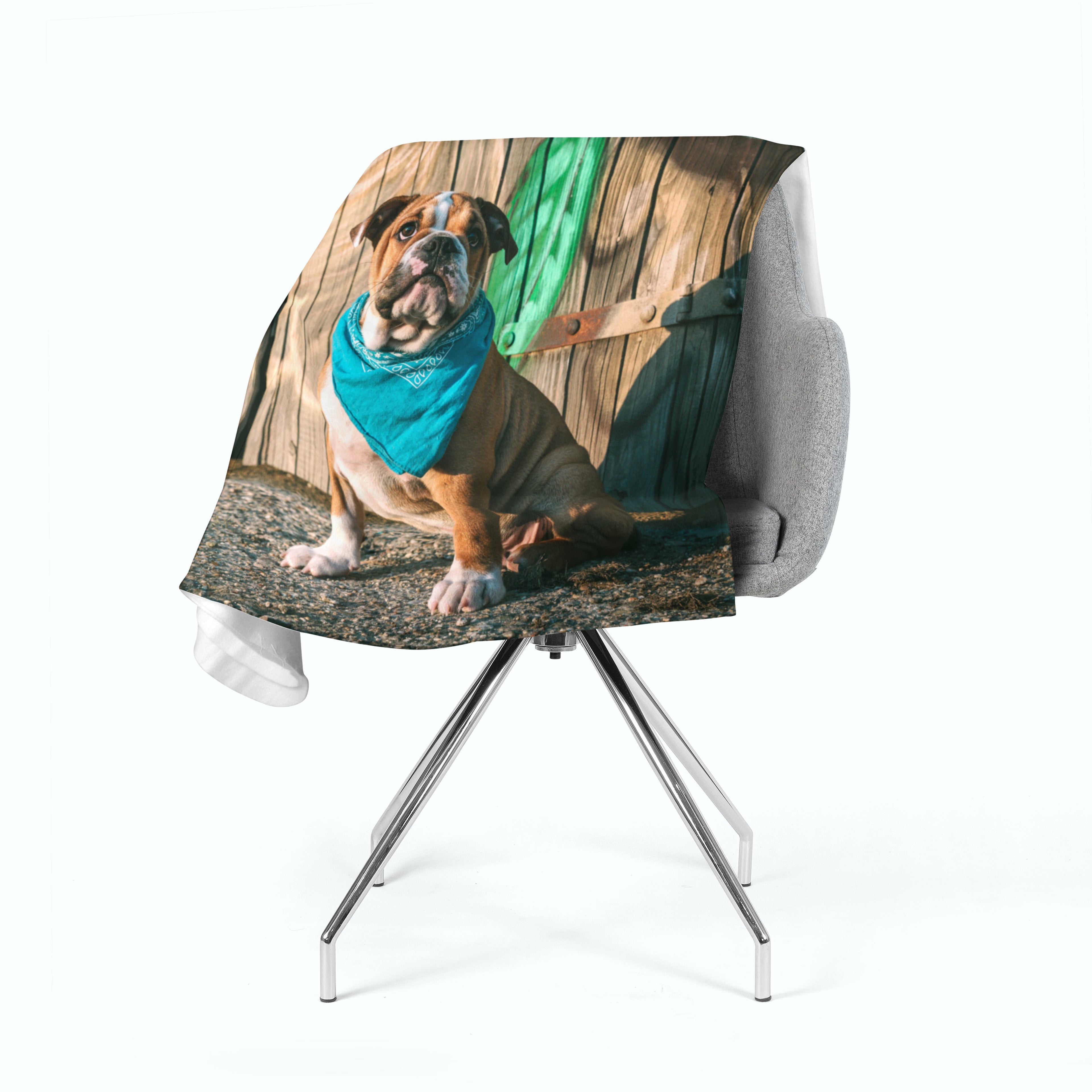 Coperta in Flanella Cucciolo di Bulldog Inglese Elegante