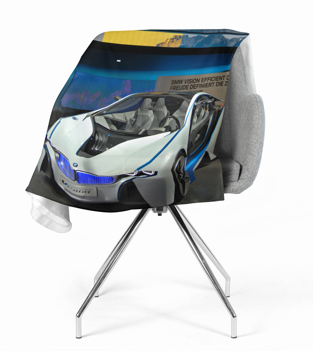 Coperta in Flanella Super Auto Bianca