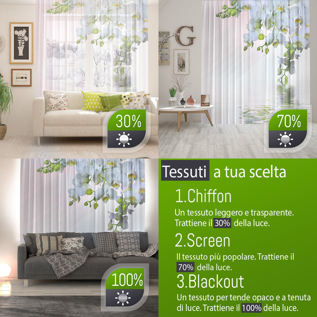 Foto Tende Rose e Perline