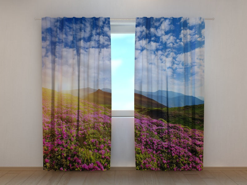 Foto Tende Fiori e Montagne