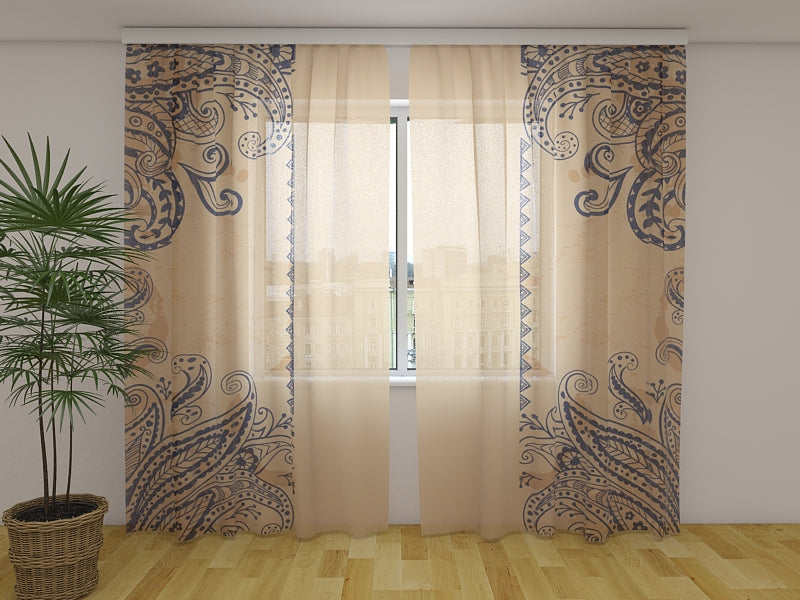 Foto Tende Bellissimi Ornamenti Blu