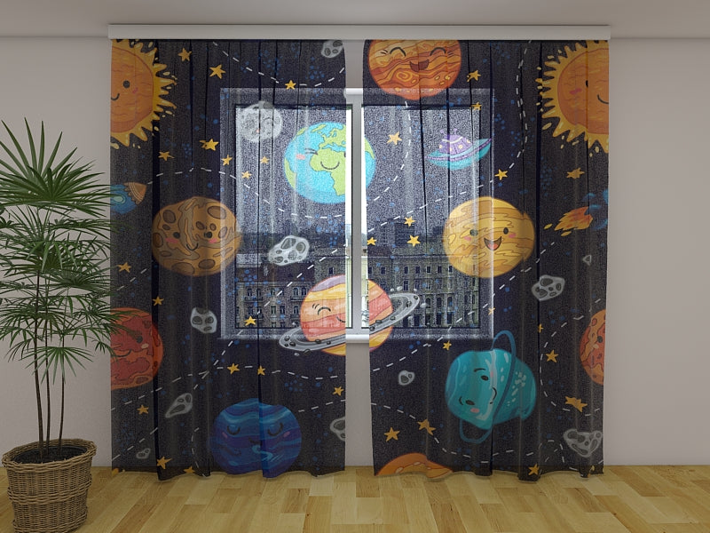 Foto Tende Pianeti Divertenti, Stelle e Comete