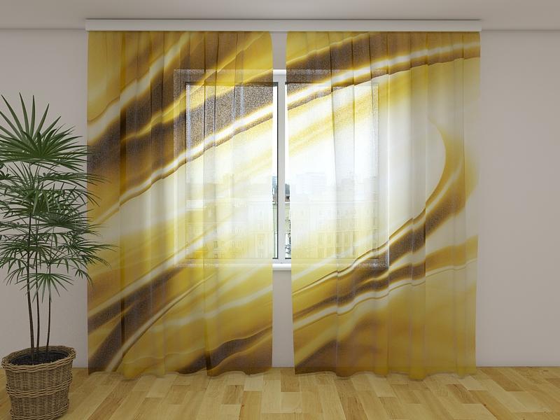 Foto Tende Astrazione Dorata Moderna