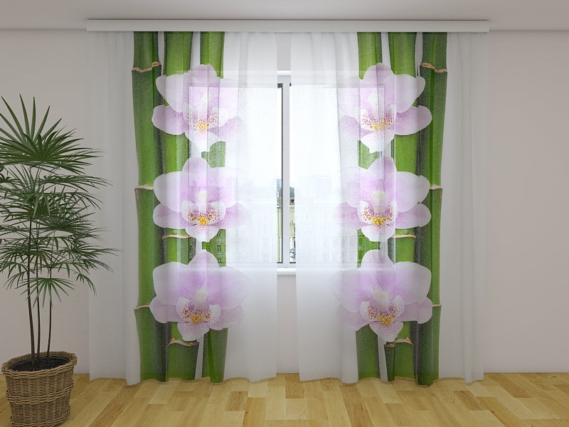 Foto Tende Orchidee Rosa e BambC9