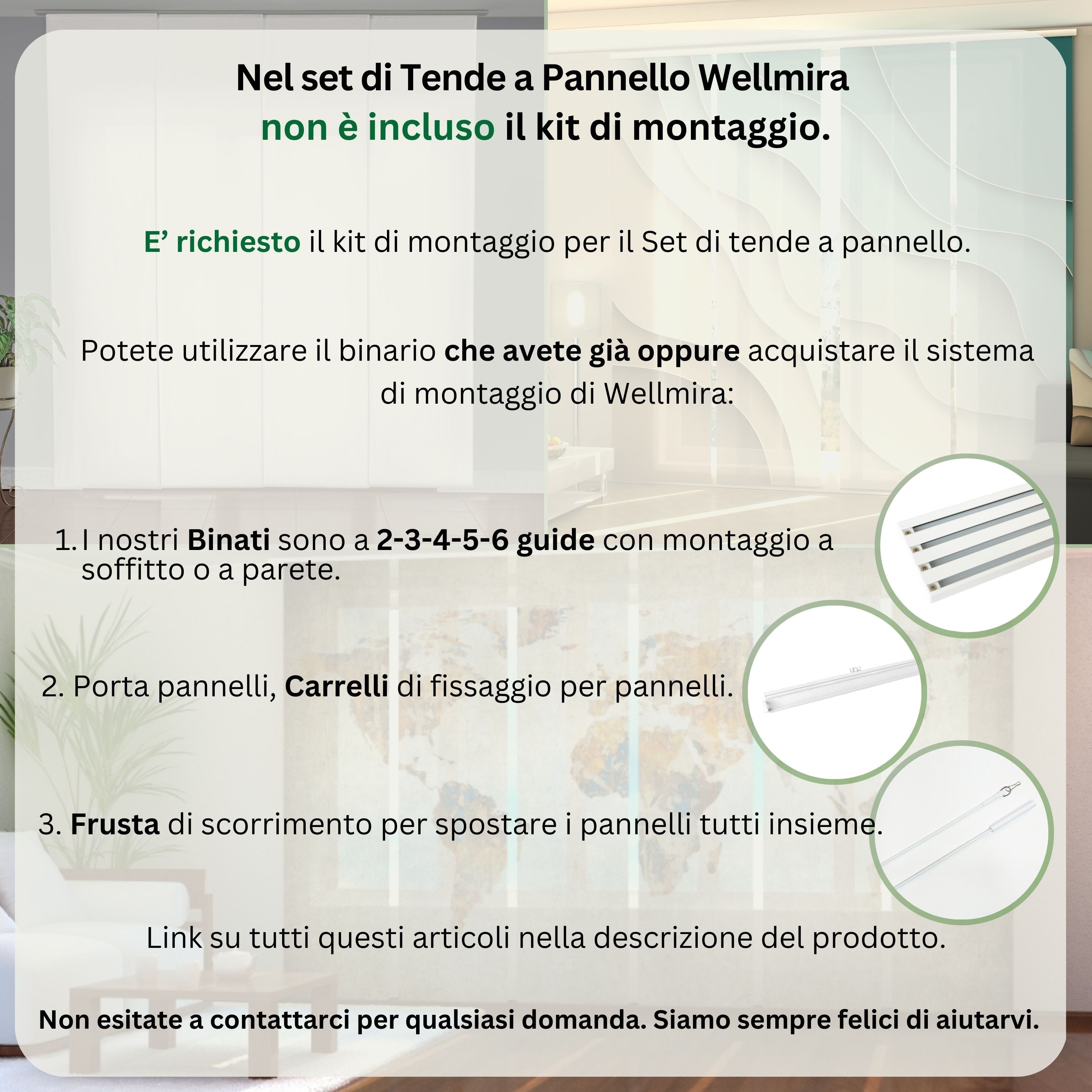 Set di 6 Tende a Pannello Alba Estiva in Australia