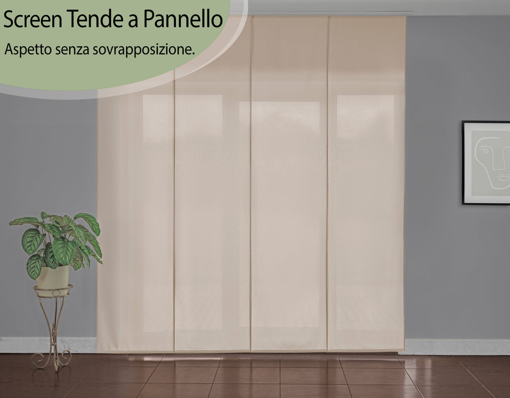 Tenda a Pannello Colore Beige Chiaro Screen