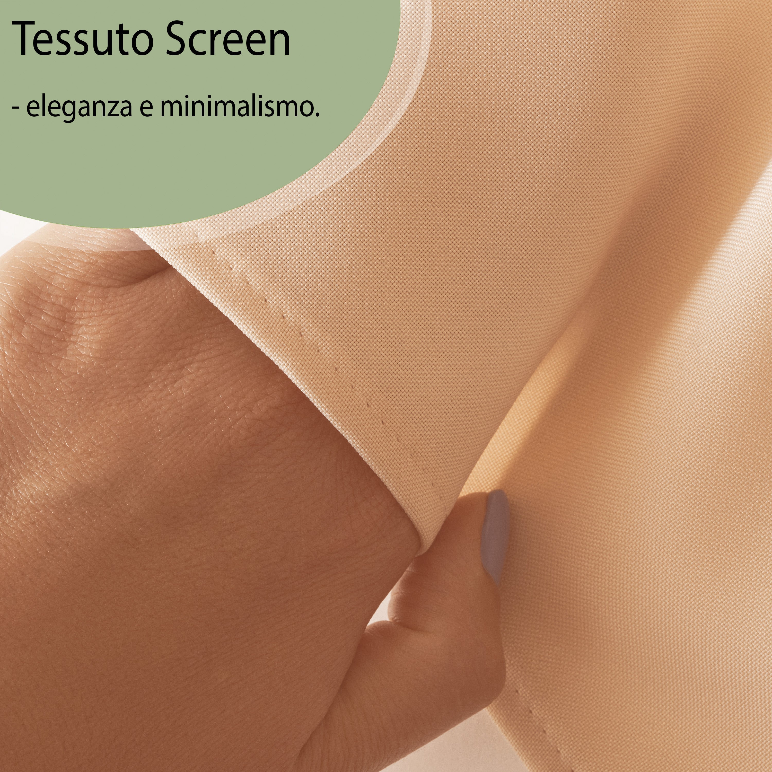 Tenda a Pannello Colore Beige Chiaro Screen