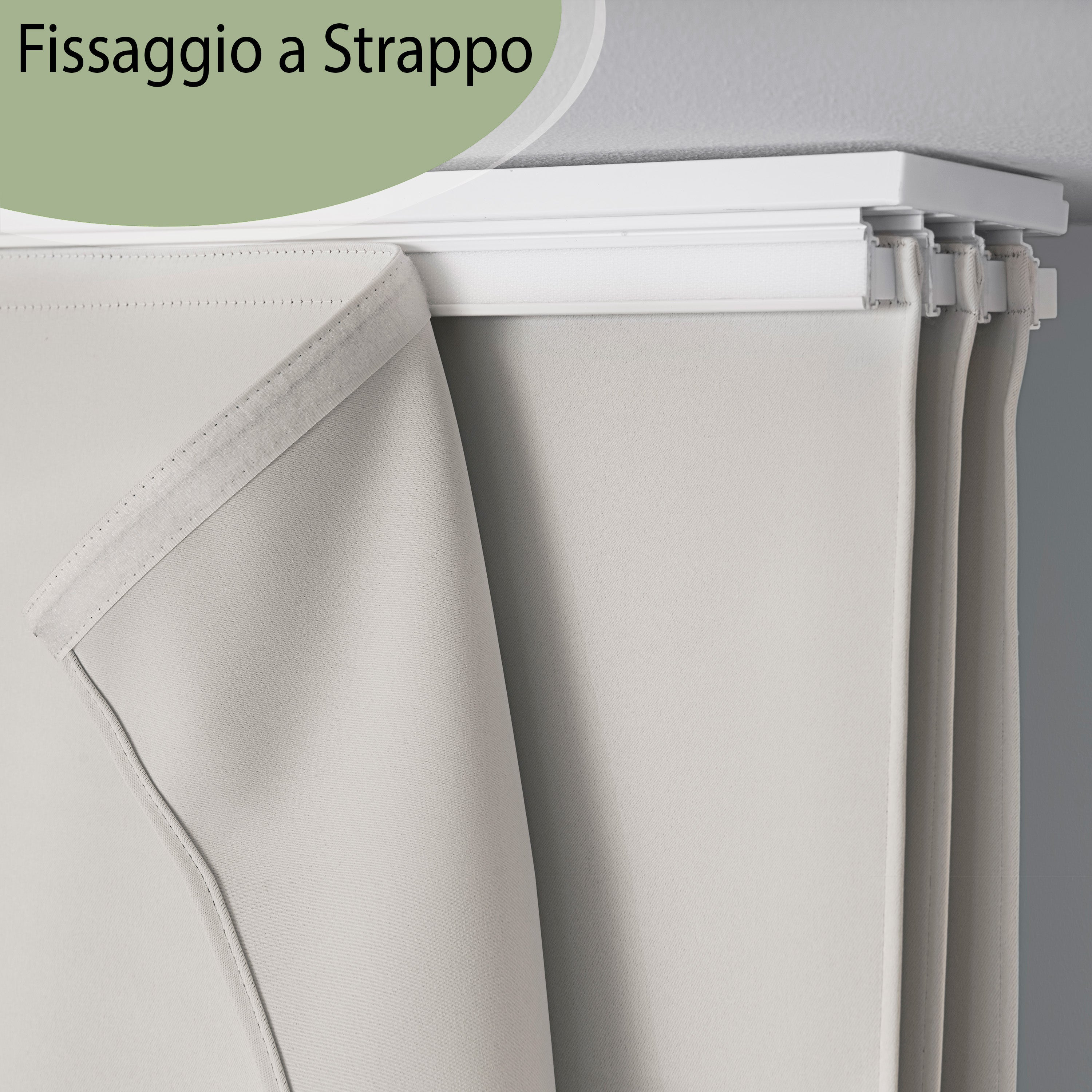 Tenda a Pannello Bianca Blackout