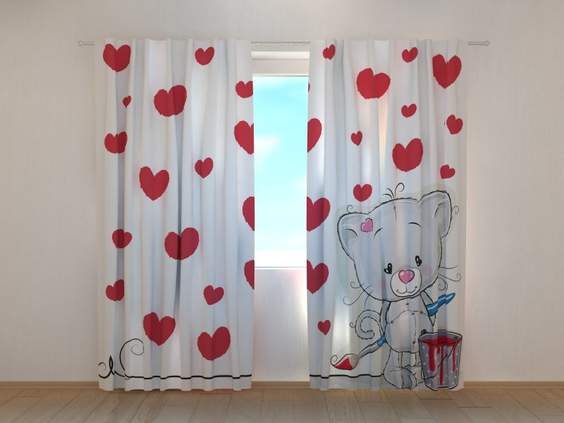 Foto Tende Gattini e Cuori