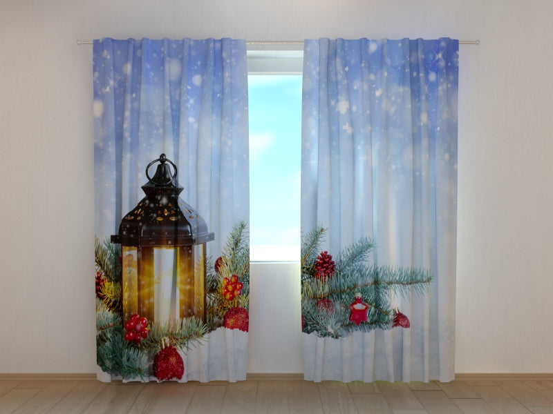 Foto Tende Lanterna Magica di Natale sulla Neve