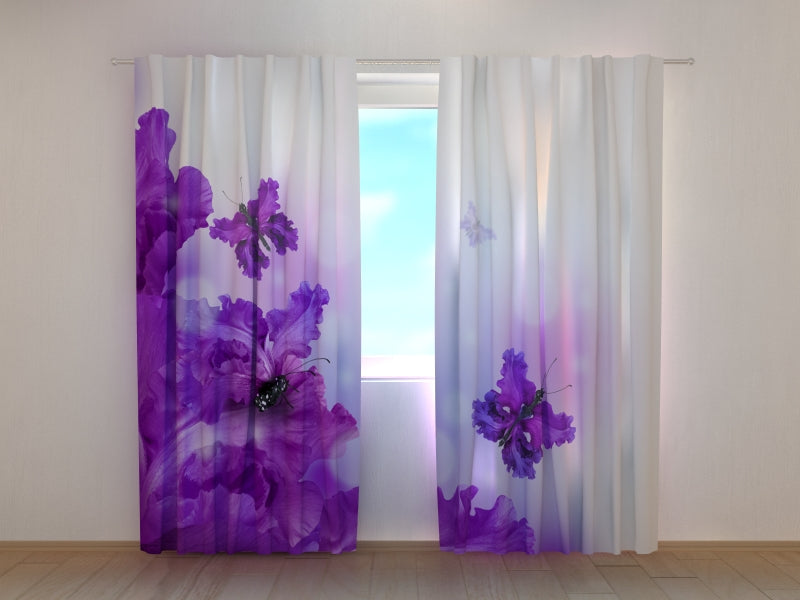 Foto Tende Farfalle Viola Magiche