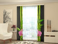 Set di 2 Tende a Pannello Orchidee e Bambù 3
