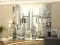 Set di 4 Tende a Pannello Cartoon Street of New York