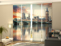 Set di 4 Tende a Pannello Londra Big Ben e Houses of Parliament