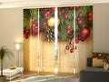Set di 4 Tende a Pannello Natale RetrC2