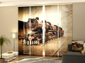 Set di 4 Tende a Pannello Treno Vintage