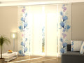 Set di 4 Tende a Pannello Magnolia ed Eucalipto ad Acquerello