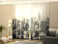 Set di 4 Tende a Pannello New York in Bianco e Nero