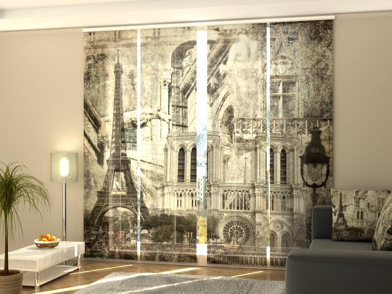 Set di 4 Tende a Pannello Parigi RetrC2