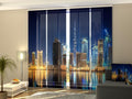 Set di 4 Tende a Pannello Veduta di Business Bay a Dubai