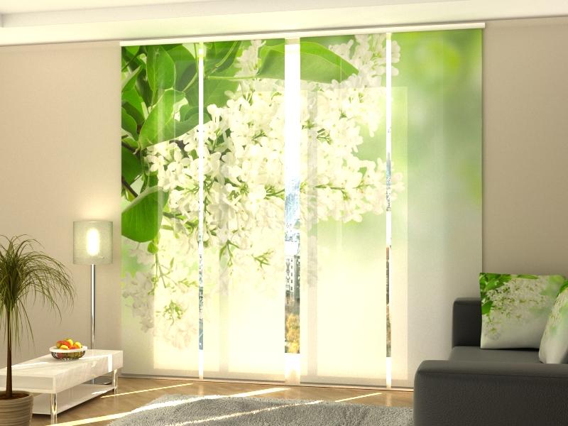 Set di 4 Tende a Pannello LillC  Bianco
