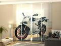 Set di 4 Tende a Pannello Moto Ducati Panigale Bianca