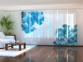 Set di 6 Tende a Pannello Schizzi di Vernice Blu
