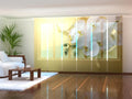 Set di 6 Tende a Pannello Orchidee su Oro