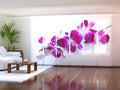 Set di 6 Tende a Pannello Orchidee Viola Cremisi